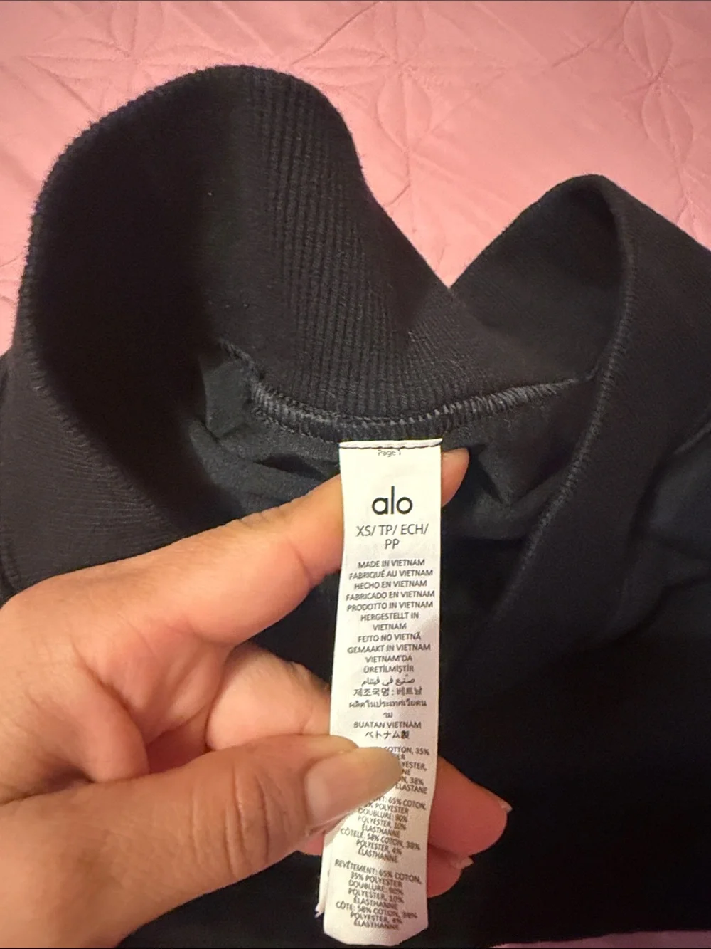 ALO Yoga Black Mini Skirt with Subtle Logo